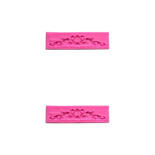 Kearding Gran oferta, molde para Fondant con borde en relieve Vintage para pastel artesanal de azúcar DIY, herramientas de decoración de 1# 2piezas