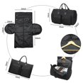 thumbnail image 2 of Bolsa de ropa seyfocnia para viaje, convertible, equipaje de mano, negra, 2 of 7