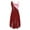 Burgundy, variant on YIZYIF Kids Girls Irregular High-Low Lyrical Dance Dress Hollow Back Gymnastics Leotard Costume