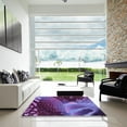 thumbnail image 7 of Ahgly Company Machine Washable Indoor Square Transitional Purple Area Rugs, 4' Square, 7 of 7