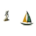 thumbnail image 1 of Escultura de resina de dama tribal africana y adorno de mesa de de hierro, figura decorativa coleccionable hecha a mano para estudio, escritori, 1 of 8