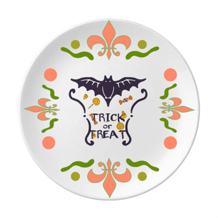 

Shape Cartoon Pattern Halloween Flower Ceramics Plate Tableware Dinner Dish