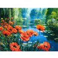 thumbnail image 1 of Cuadros Decorativos (DE0005) taladro completo océano hermoso paisaje 5D diamante DIY pintura artesanía decoración del hogar 50x70cm Tmvgtek embutido en tela, 1 of 1