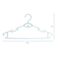 thumbnail image 2 of REGALWOVEN 20 Pack Plastic Non-Slip Hangers, Durable 360-degree Space Saving Clothes Hangers for Clothing, Closet, Blankets, Pants, or Shirts Blue, 2 of 6
