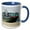 Blue/White, variant on 3drose, Large Cargo Ship, 11oz Two-tone Blue Mug