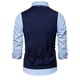 thumbnail image 3 of Chaqueta de Traje de Ocio de Bolsillo sin Cuello en V de Color Sólido sin Mangas, Trajes de Hombre de Ajuste Delgado para el Uso Formal Informal, 3 of 5