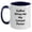 White/Navy, variant on Funny Lawyer Gifts from Friends - 'Coffee Gives Me My Lawyer Power' Two Tone Mug for Lawyer on Birthday