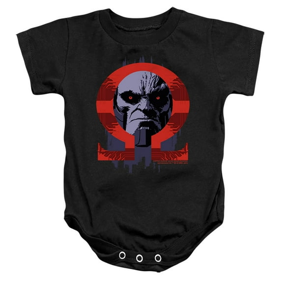 Justice League Movie Darkseid Omega Unisex Infant Snap Suit for Baby (24 Months) Black