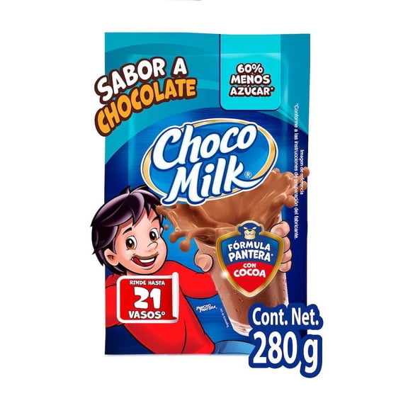 Chocolate en polvo Choco Milk 60% menos azúcar 280 g