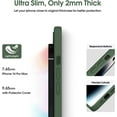 thumbnail image 4 of Liquid Silicone Case for iPhone 14 Pro Max - [Camera All-Round Protection] [Soft Microfiber Lining Anti-Scratch] 4 Layer Full Covered Shockproof Gel Rubber Phone Case Cover, 6.7", Green, 4 of 15