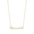 thumbnail image 3 of SuperJeweler Alessandra Nameplate Necklace in Gold 16 inches All Names Available for Women, 3 of 3