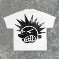 thumbnail image 5 of Camiseta de manga corta con estampado gráfico de dibujos animados de Harajuku para niños, estilo hip hop, Y2K, para hombres y mujeres, ropa para parejas, camiseta de gran tamaño para uso diario, 5 of 5