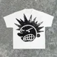 thumbnail image 5 of Camiseta de manga corta con estampado gráfico de dibujos animados de Harajuku para niños, estilo hip hop, Y2K, para hombres y mujeres, ropa para parejas, camiseta de gran tamaño para uso diario, 5 of 5