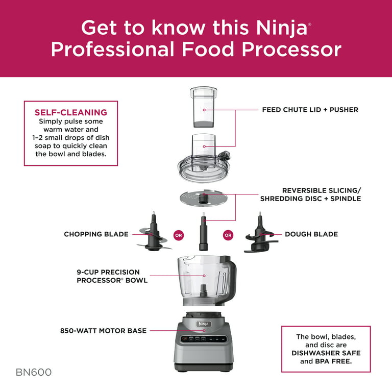 Ninja Professional Food Processor, 850-watts