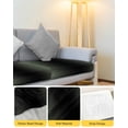 thumbnail image 4 of Sage Green Black Ombre Couch Cushion Covers Stretch, Washable Sofa Seat Covers Individual Seat Cushion Sofa Slipcovers Gradient Contemporary Abstract Art Couch Cover Furniture Protector S-2PCS, 4 of 7