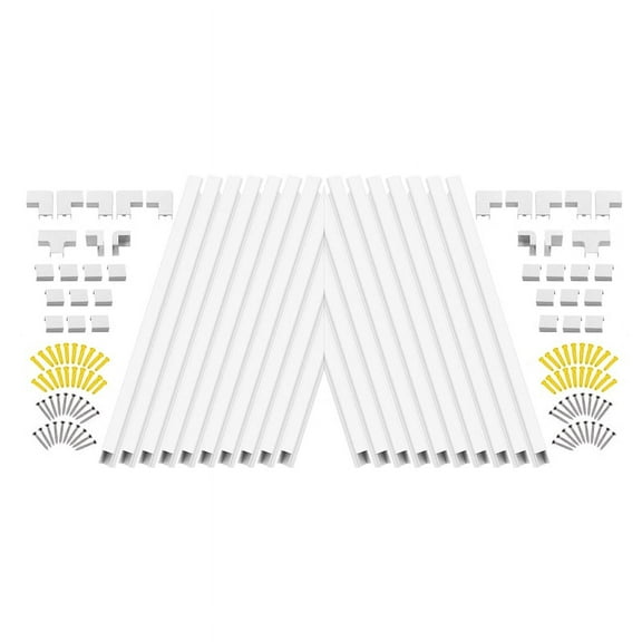 20Pcs PVC Cord Duct Raceway Wall Cable Management Electric Cache Cable Channel Wire Cover Waterproof