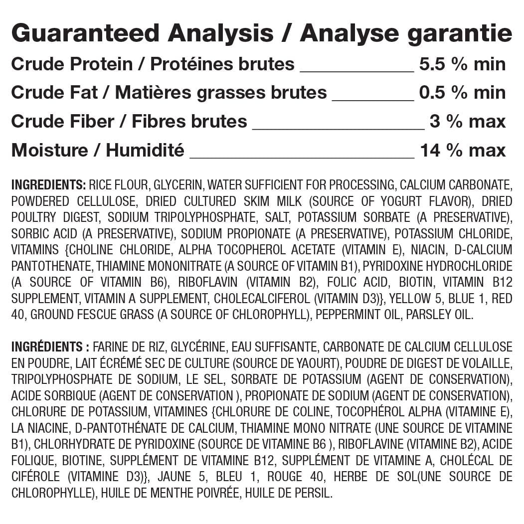 Bâtonnets torsadés pour la fraîcheur de l'haleine de Chewmasters - sac de 9 bâtonnets de 227g