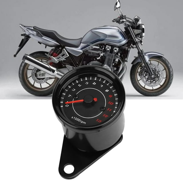 Motorcycle Tachometer Backlight Tachometer Motorbike Accessory Motorcycle Backlight Tachometer Speedometer Aluminum Gauge Replacement