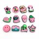 thumbnail image 1 of Juego de 12 hebillas decorativas con forma de rosa para zapatos con agujeros de dibujos animados, bonitas y pequeñas hebillas de flores desmontables, 1 of 5