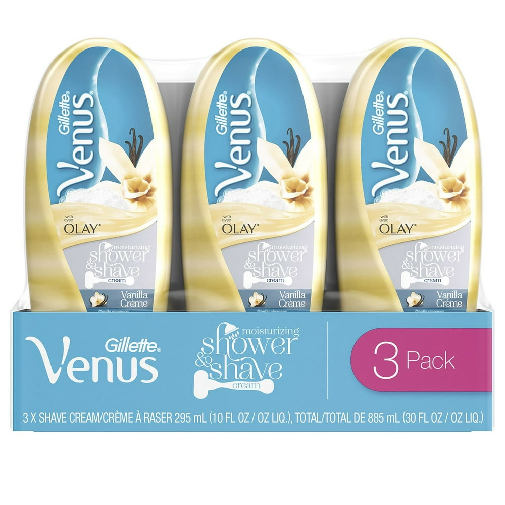 Gillette Venus Moisturizing Shower & Shave Cream Vanilla Creme 10.0 oz