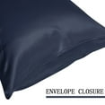 thumbnail image 4 of Unique Bargains 2-Pack 22 Momme 100% Silk Pillowcases, King, Navy, 4 of 8