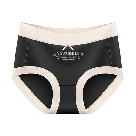 

GWAABD Cheeky Plus Size Underpants Womens Mid Waist and Abdomen Sports Breathable and Raise The ButtocksPure Brief Panties