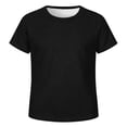 thumbnail image 1 of Kids Unisex Raglan Sleeve Mesh Shirts, Breathable Casual Tops for School & Play, 3-14Y, 1 of 4