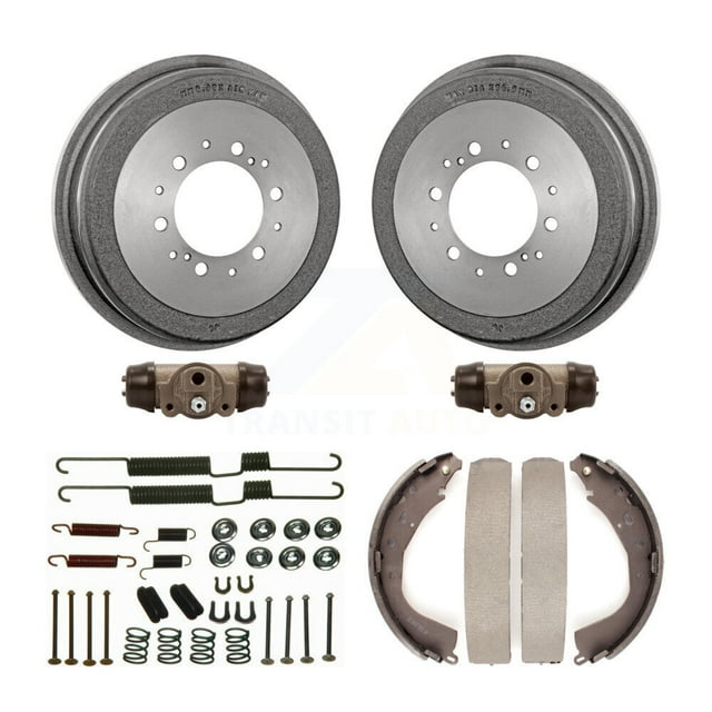 Transit Auto Rear Brake Drum Shoes Spring and Cylinders Kit (6Pc) for Car 2001 Toyota 4Runner Limited Base SR5 K8N-100618