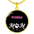 thumbnail image 1 of Foldex Chat Maman Collier Pendentif Cercle en Acier Inoxydable Ou or 18 Carats 18-22", 1 of 7