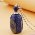 thumbnail image 2 of Lapis Lazuli Silvertone Perfume Bottle Pendant Necklace for Women Jewelry Size 24" Ct 73.8 Birthday Christmas Gifts, 2 of 8