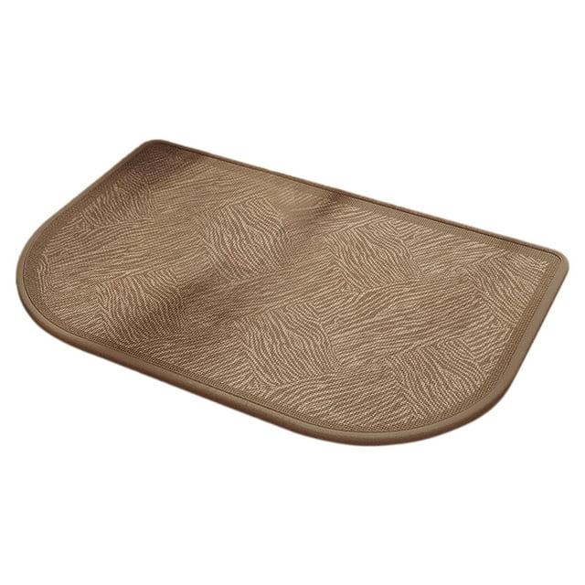 Wmqpnns New Trending Half Bath Mat Fit under Door Non Washable Bathroom Mat with Rubber Backing Absorbent Woven Half Round Shower Rug Flower Bath Rugs 19.69"X31.5"(13 Styles)
