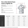 thumbnail image 5 of Fotbe Cute Shark Camisa Estampada de Manga Corta para Hombre, Casual de Verano, Estilo Playero, Sin Arrugas-Large, 5 of 5