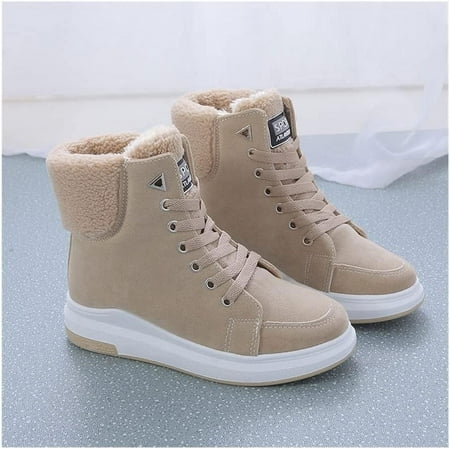 

Women Boots Winter Snow Boots Female Boots Duantong Warm Lace Flat with Women Shoes Women Boots