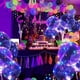 thumbnail image 4 of Kit de globos inflables transparentes luminosos coloridos con luz LED Bobo y palo para decoración de fiestas de cumpleaños y bodas de Navidad, 4 of 5