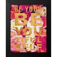thumbnail image 2 of Peck, Gail 19x24 Black Modern Framed Museum Art Print Titled - Be You Tiful Floral, 2 of 5