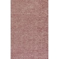 thumbnail image 5 of Twist 9' x 12' Chevron Burgundy  Off White Hand Woven Area Rug, 5 of 6