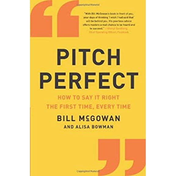 Pre-Owned Pitch Perfect : How to Say It Right the First Time, Every Time (Hardcover) 9780062273222