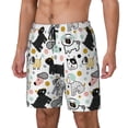 thumbnail image 2 of Uemuo Funny Puppy Pattern Mens Swim Trunks Quick Dry Board Shorts with Mesh Lining, Stretch Beach Shorts Quick Dry No-Chafing Board Shorts-X-Large, 2 of 9