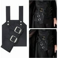 thumbnail image 3 of 1 pc Back Sword Holster PU Leather Sword Bag Sword Carry Bag with Alloy Fencing Sheath Sword Storage Bag, 3 of 6
