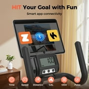 YOSUDA PRO Recumbent Exercise,350 lbs Capacity,16-Level Magnetic Resistance, Smart Workout APP, Adjustable Seat and Pulse Sensor.