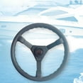 thumbnail image 3 of LOVIVER Universal Boat Steering Wheel Replacement 13-1/2 inch Outboard Steering System, 3 of 8