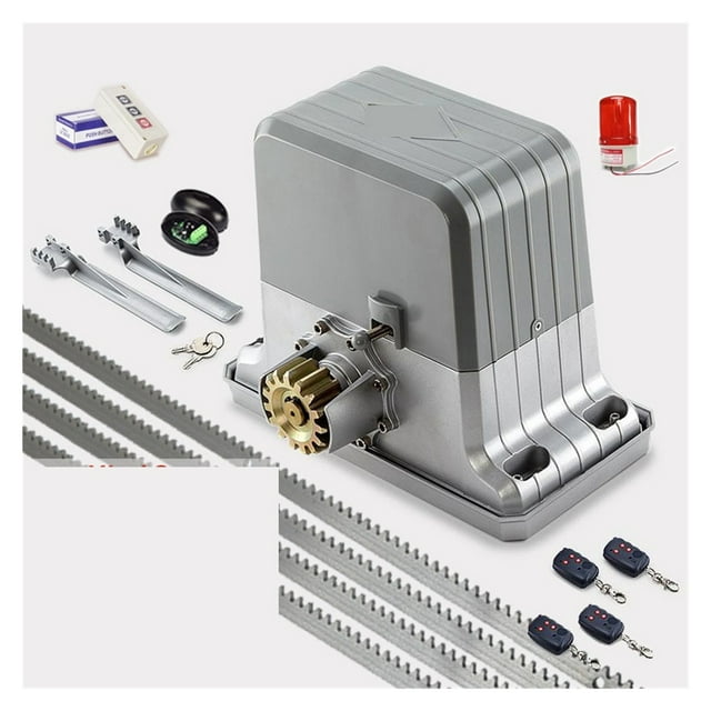 Heavy Duty Automatic Electric Sliding Gate Door Motor Engine Opener With 4m Racks (remotr Control QTY/sensor/button Optional) ,Easy to Install