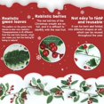 thumbnail image 3 of Berry Christmas Holly Garland 200cm Christmas Red Berries Garland Artificial Berry Garland Winter Red Berries Garland with Holly Leaves for Christmas Door Fireplace Stairs, 3 of 5