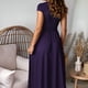 thumbnail image 5 of Vestido Largo De Fiesta Elegante vestido dividido de cintura alta Vestido de noche con cuello en V profundo Vestidos (Púrpura M) Ygjytge para Mujer Púrpura T M, 5 of 7
