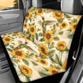 thumbnail image 2 of Chririnla Hummingbird Floral Print, Non-Slip Rear Bench Seat Cover Set of 2 Durable Full Wrap Bench Seat Covers for Car Interior Auto, 2 of 4