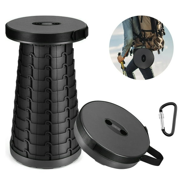 Portable Folding Camping Stool ,Lightweight Plastic Retractable Stool