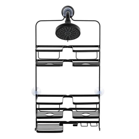 Era Planartico Shower Caddy Black 12.40x23.11in