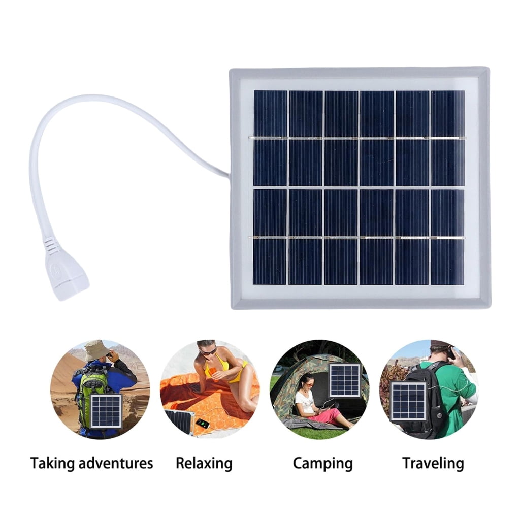 YIGSECU Pack Of 2 Foldable Solar Charging Panel 5W USB Output for Outdoor Activity
