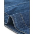 thumbnail image 5 of MODA NOVA Juniors Plus Size Layered Drawstring Hood Denim Jacket Dark Blue 4X, 5 of 6