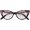 Floral Black / Clear, variant on Cateye Sunglasses for Women Classic High Pointed Winged Retro Design
